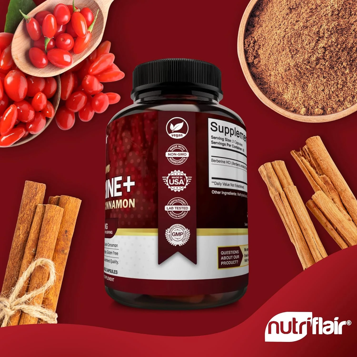 Berberine Hcl Capsule - Premium Berberine HCL - يدعم الجهاز