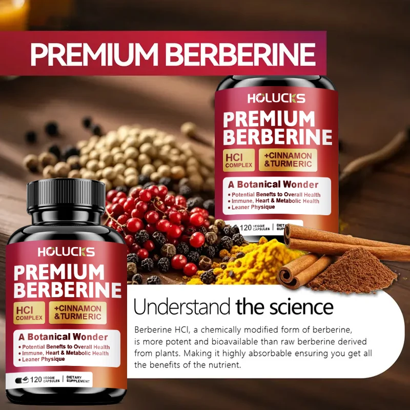 مجمع Holucks Premium Berberine - مراجعة Berberine Hcl Capsule وسعره