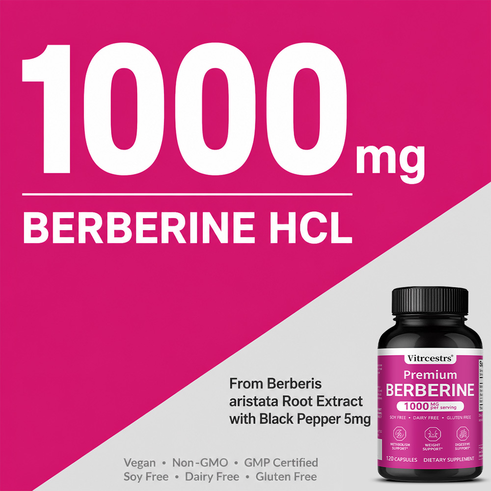 مكمل بيربيرين هيدروكلوريد 1000 - مراجعة Berberine Hcl Capsule وسعره