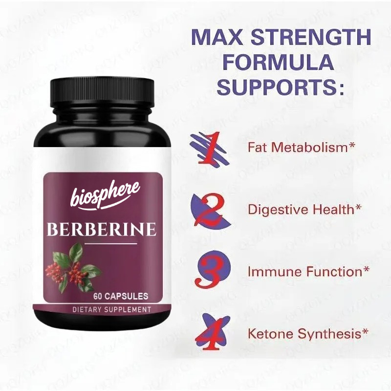 مكمل البربرين - 60 كبسولة نبات - مراجعة Berberine Hcl Capsule وسعره